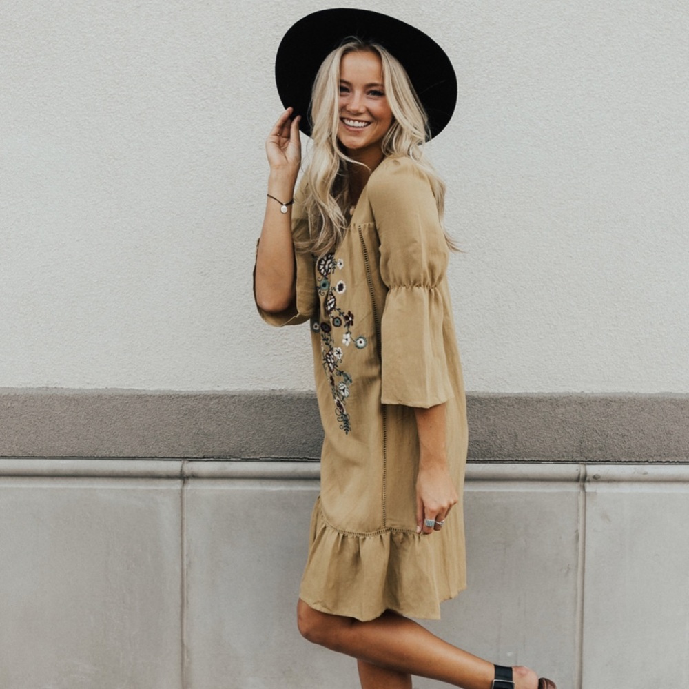 Roolee Embroidered Dress (new without tags)